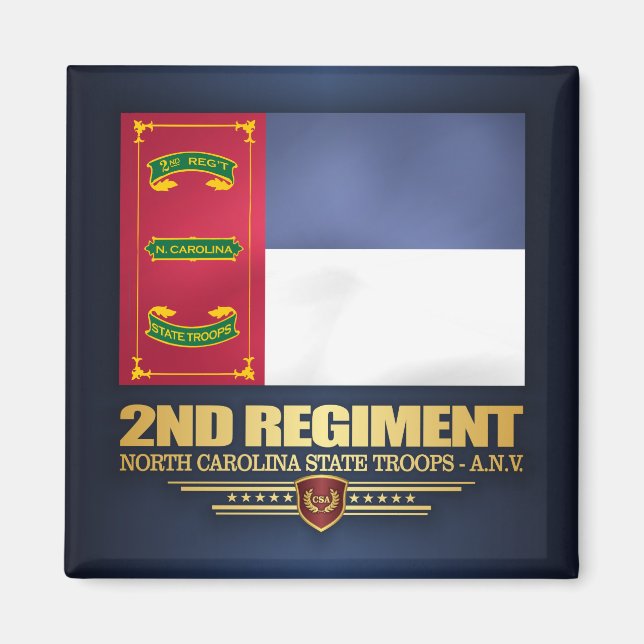 Regiment, North Carolina Staat Troops Magnet (Vorne)