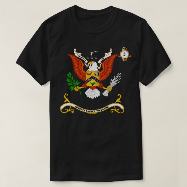 Regimentalfarben 3. Squadron 7. T-Shirt (Design vorne)