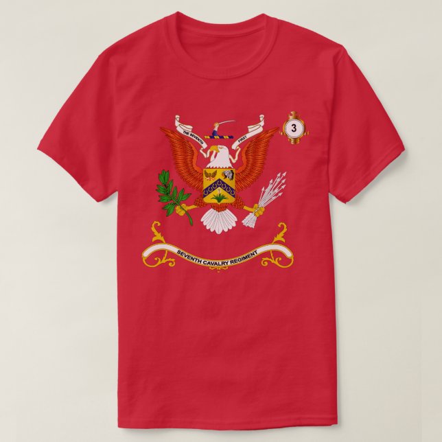 Regimentalfarben 3. Squadron 7. T-Shirt (Design vorne)