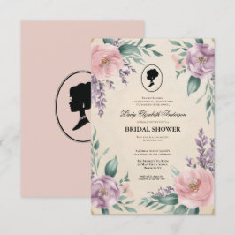 Regimezeit Florals Bridgerton Brautparty Invit Einladung