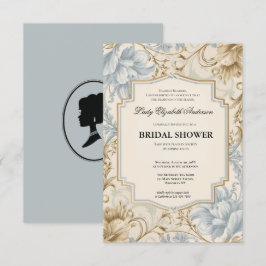 Regimezeit Florals Bridgerton Brautparty Invit Einladung