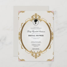 Regimezeit Florals Bridgerton Brautparty Invit