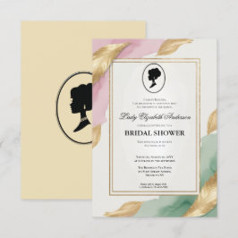 Regimezeit Florals Bridgerton Brautparty Invit Einladung