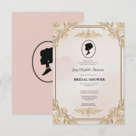 Regimezeit Florals Bridgerton Brautparty Invit Einladung