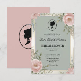 Regimezeit Florals Bridgerton Brautparty Invit Einladung
