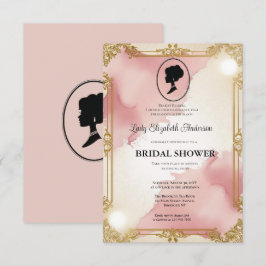 Regimezeit Florals Bridgerton Brautparty Invit Einladung