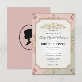 Regimezeit Florals Bridgerton Brautparty Invit Einladung