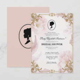 Regimezeit Florals Bridgerton Brautparty Invit Einladung