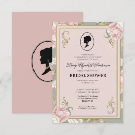 Regimezeit Florals Bridgerton Brautparty Invit Einladung