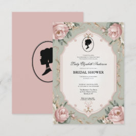 Regimezeit Florals Bridgerton Brautparty Invit Einladung