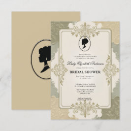 Regimezeit Florals Bridgerton Brautparty Invit Einladung