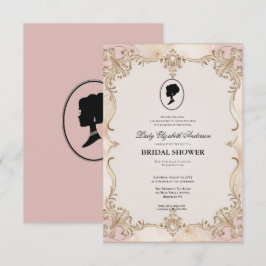 Regimezeit Florals Bridgerton Brautparty Invit Einladung