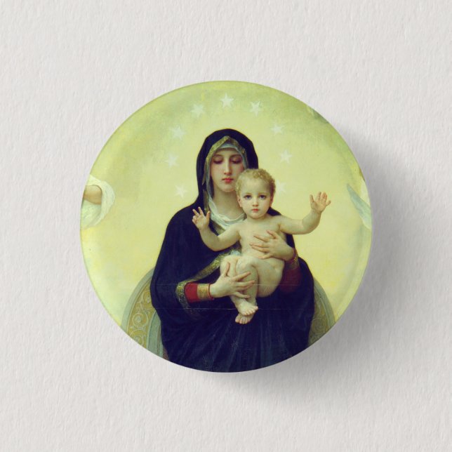 Regina Angelorum - William-Adolphe Bouguereau Button (Vorderseite)