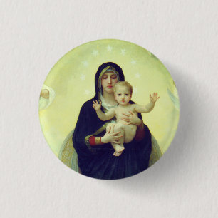 Regina Angelorum - William-Adolphe Bouguereau Button