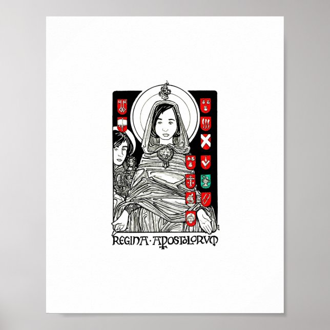 Regina Apostolorum 8" x 10" Print Poster (Vorne)