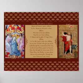Regina Caeli mit Christus und Maria Poster
