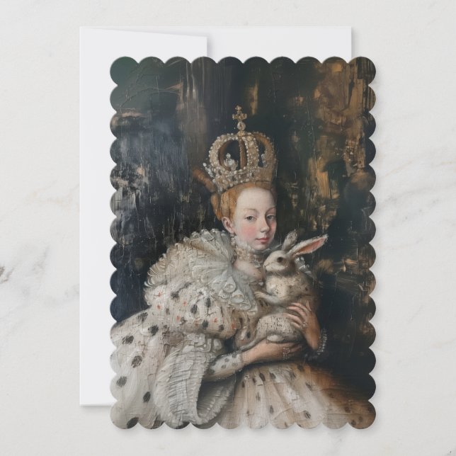 Regina - Invitation à plat taille: 12,7 cm x 17,8  (Devant)