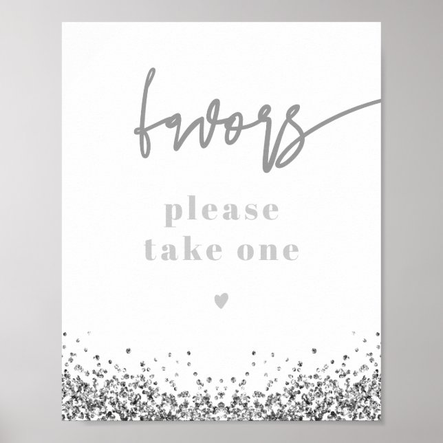 REGINA Silver Sequins Disco Wedding Party - Favori Poster (Vorne)