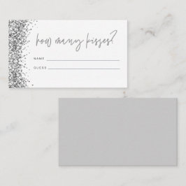 REGINA Silver Wie viele Kisses Brautparty Card Platzkarte