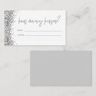 REGINA Silver Wie viele Kisses Brautparty Card Platzkarte