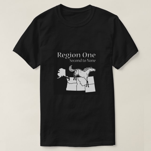 Region 1 Shirt - schwarzes Logo (Design vorne)