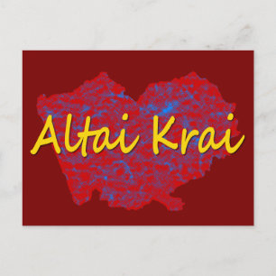 Region Altai Feiertagspostkarte