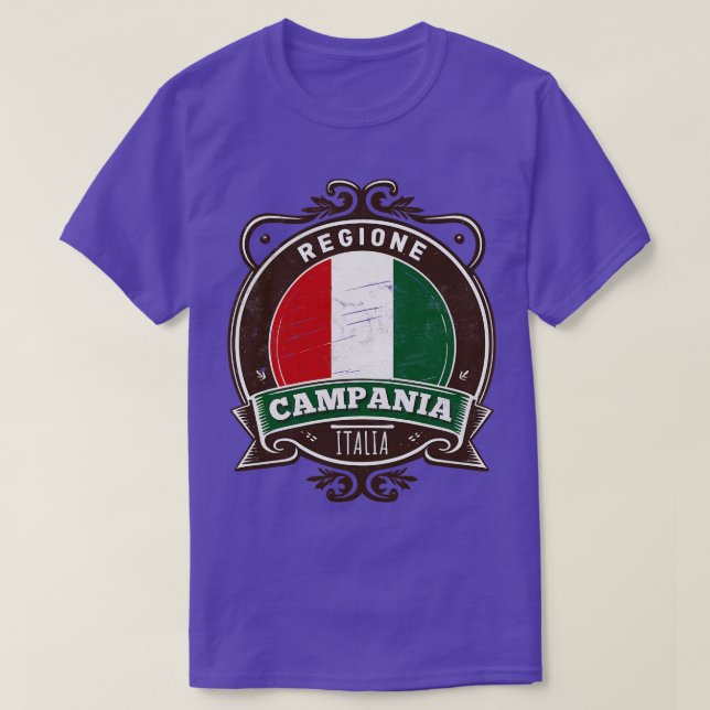 Region Kampanien Italia Original Retro Design T-Shirt (Design vorne)