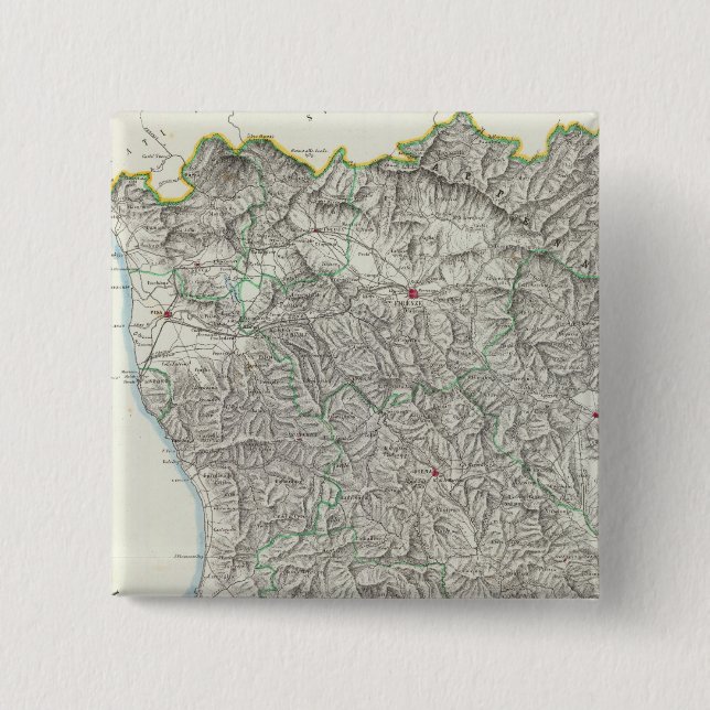 Region Toskana Italien Button (Vorderseite)