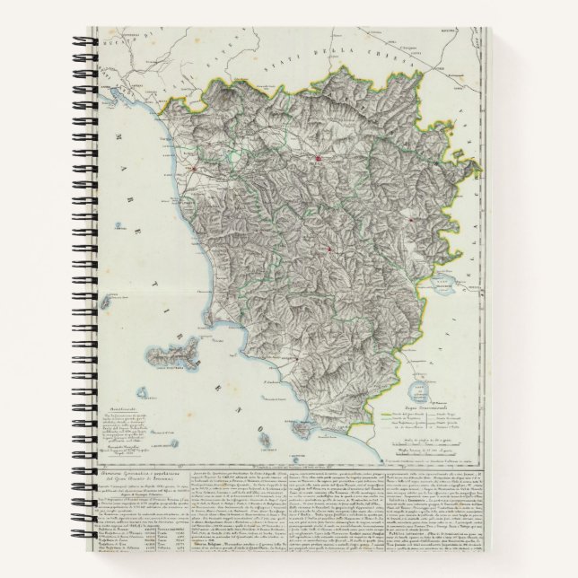 Region Toskana Italien Notizbuch (Vorderseite)