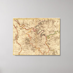 Region von Paris Frankreich Leinwanddruck