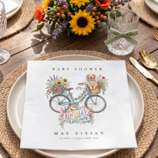 Regional Geliebt und Aufgezogen - Babyparty Serviette