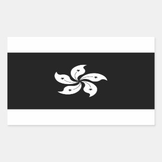 Regionale Flagge der Orchideen-Blume Rechteckiger Aufkleber
