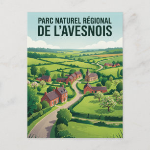 Regionaler Naturpark Avesnois Frankreich Postkarte
