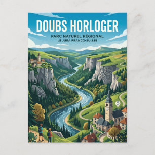 Regionaler Naturpark Doubs Horloger Frankreich Postkarte