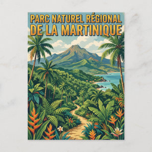 Regionaler Naturpark Martinique Frankreich Postkarte