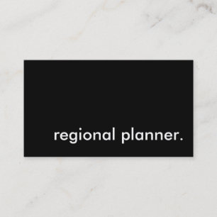 regionaler Planer. Visitenkarte