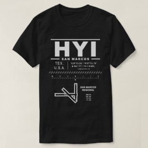 Regionalflughafen San Marcos HYI USAA T-Shirt