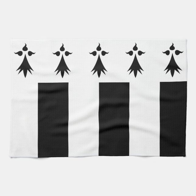 Regionssymbol Rennes-Stadtflaggenfrankreichs Küchentuch (Horizontal)