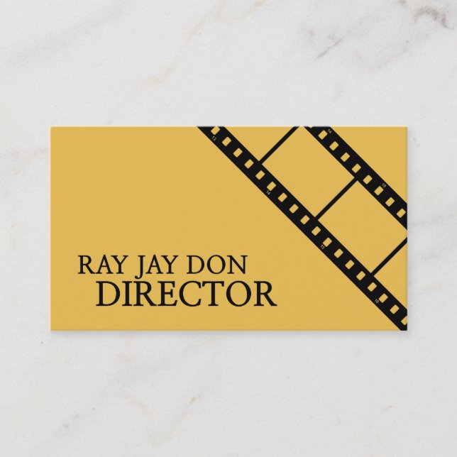 Regisseur Film Film Editing Editor Maker Visitenkarte (Vorderseite)