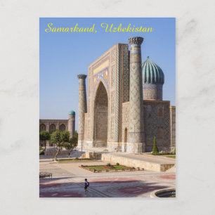 Registan-Platz bei Sonnenuntergang - Samarkand, Us Postkarte