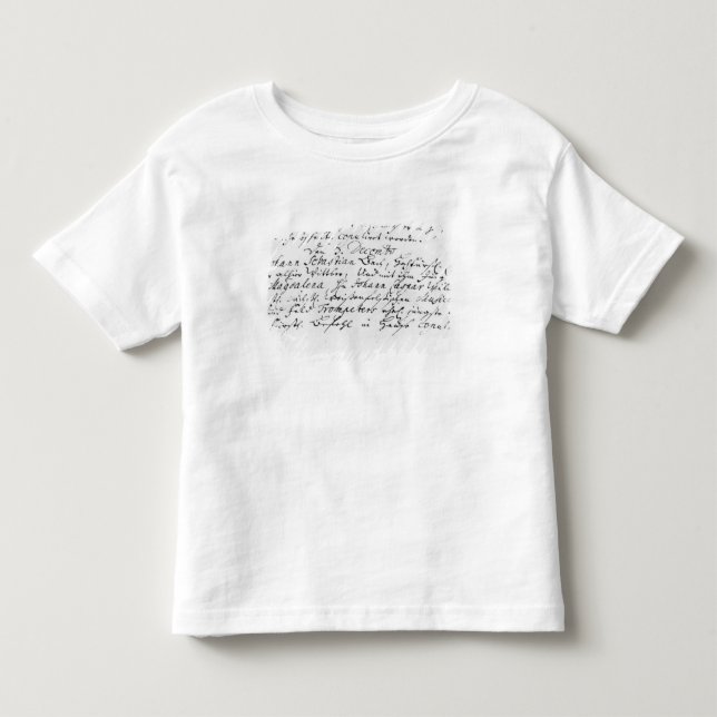 Register der Hochzeit von Bach zu Anna Kleinkind T-shirt (Vorderseite)
