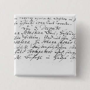 Register von Bachs Hochzeit zu Anna Button