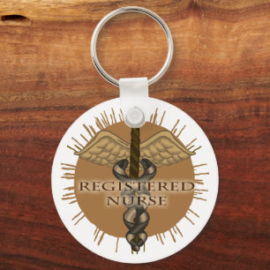 Registered Nurse Caduceus Schlüsselanhänger