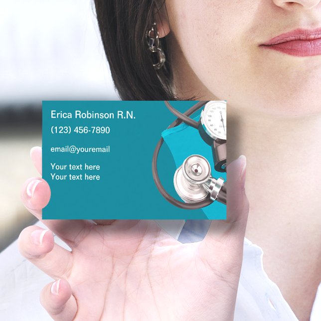 Registered Nurse Contact Business Cadres Visitenkarte (Von Creator hochgeladen)