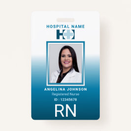 Registered Nurse ID Identification Name Foto Blue Ausweis