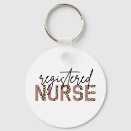 Registered Nurse RN Cheetah Nurse Appreciation Schlüsselanhänger