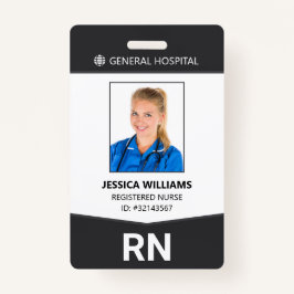 Registered Nurse RN Employee ID Abzeichen Ausweis