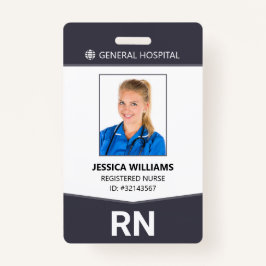 Registered Nurse RN Employee ID Abzeichen Ausweis