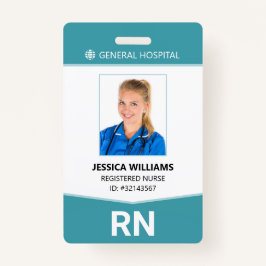 Registered Nurse RN Employee ID Abzeichen Ausweis