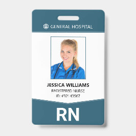 Registered Nurse RN Employee ID Abzeichen Ausweis